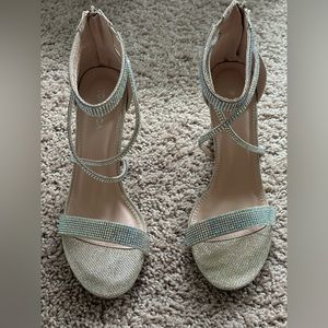 Gold Rhinestone Heels